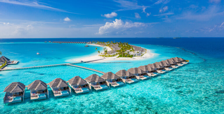 Maldives overwater bungalows