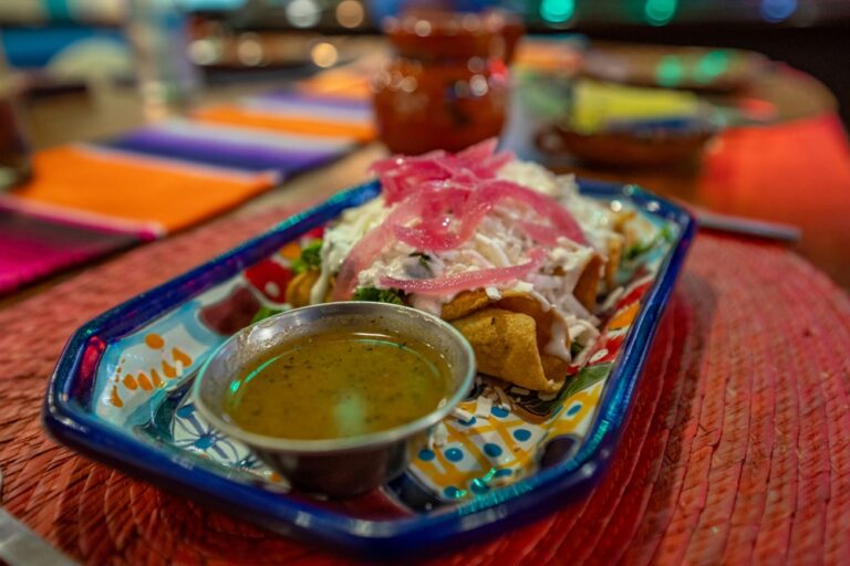 Chiles stuffed with cheese in Cancun hotel
