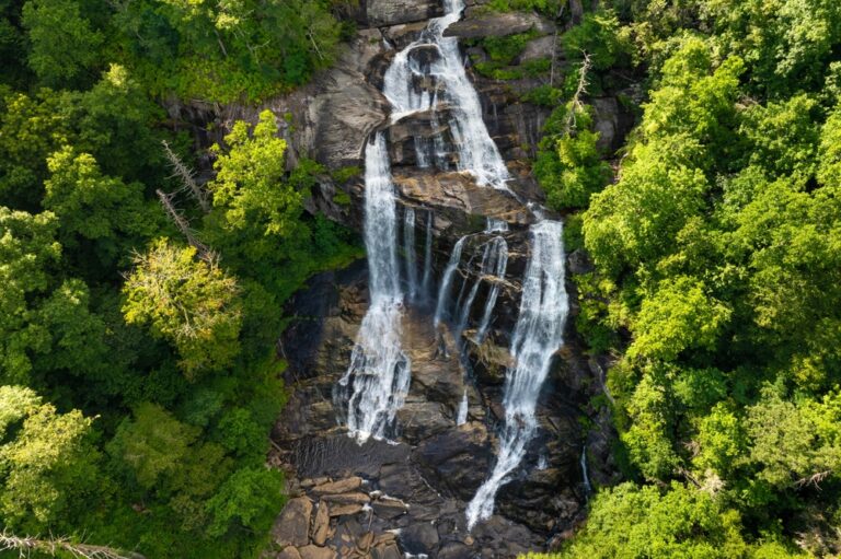 Whitewater,Falls,With,Falling,Down,Clear,Water,From,Rocky,Boulders