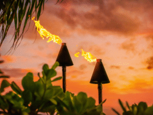 tiki torches