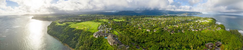 Aerial view of Kauai